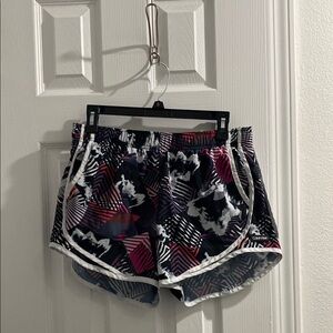 Calvin Klein Women's Graphic Running Shorts - Multicolor